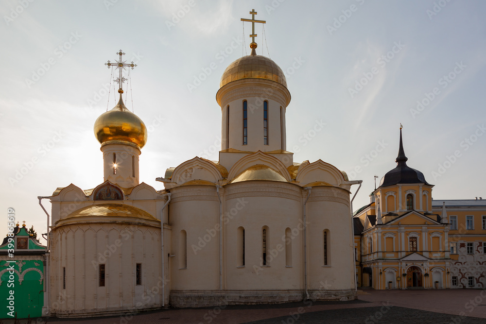 Golden-domed Trinity Cathedral (Sergiev Posad, Russia)