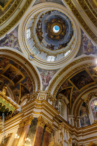 Interior of Saint Paul  s Cathedral in Mdina  Malta.