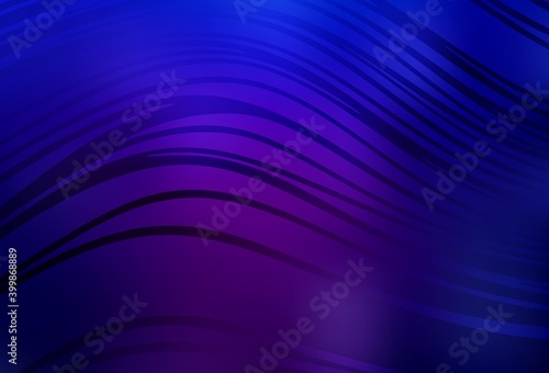 Dark Purple, Pink vector texture with bent lines.
