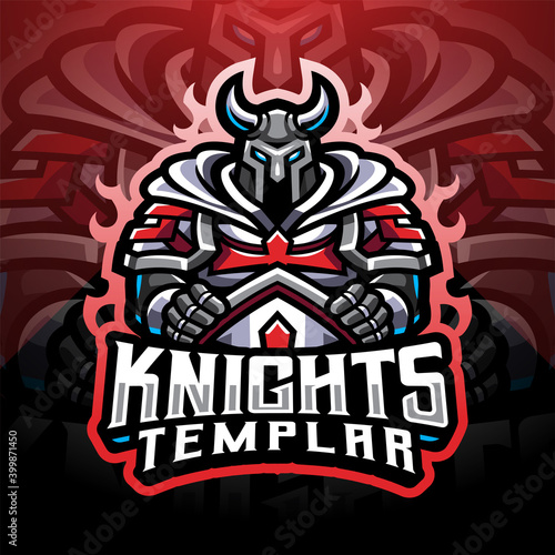 Knights Templar esport mascot logo