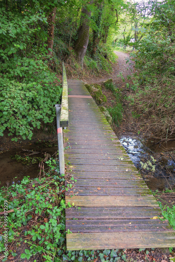 Obraz premium Sur le chemin de Compostelle, les divers paysages, villes et villages traversés.