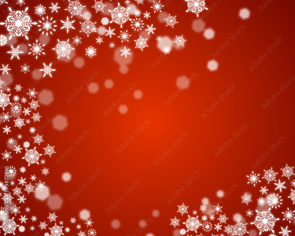 クリスマス雪の結晶背景赤3 クリスマス雪の結晶背景赤3