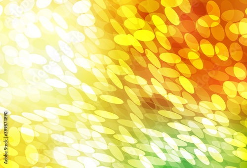 Wallpaper Mural Light Red, Yellow vector backdrop with dots. Torontodigital.ca