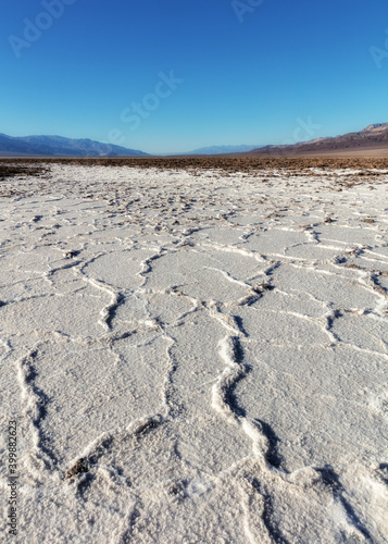 Salt Flat view in Death Valley