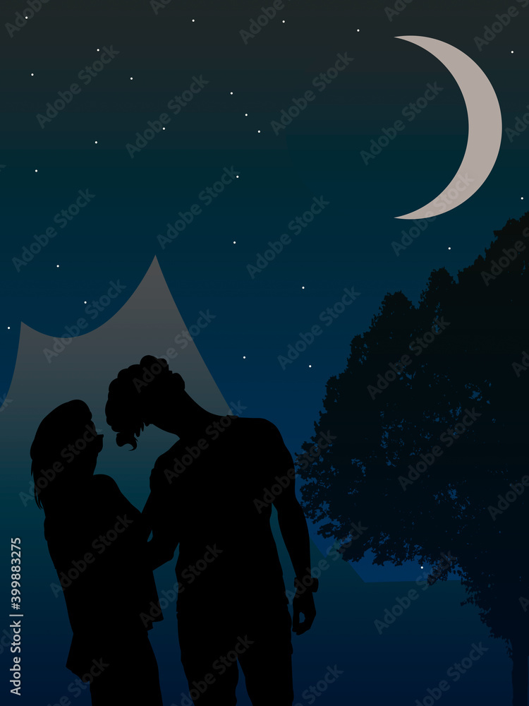 Obraz premium Amor en la montaña