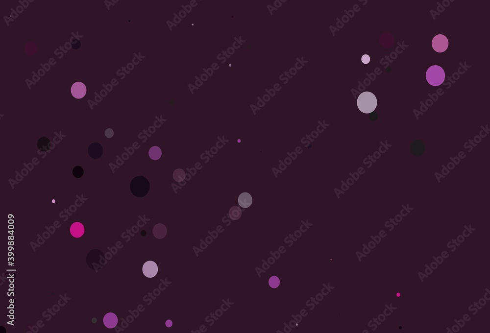 Light Pink vector cover with spots. Light Pink vector cover with spots.