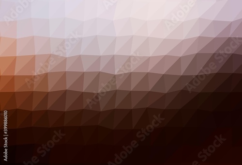 Dark Red, Yellow vector blurry triangle texture.