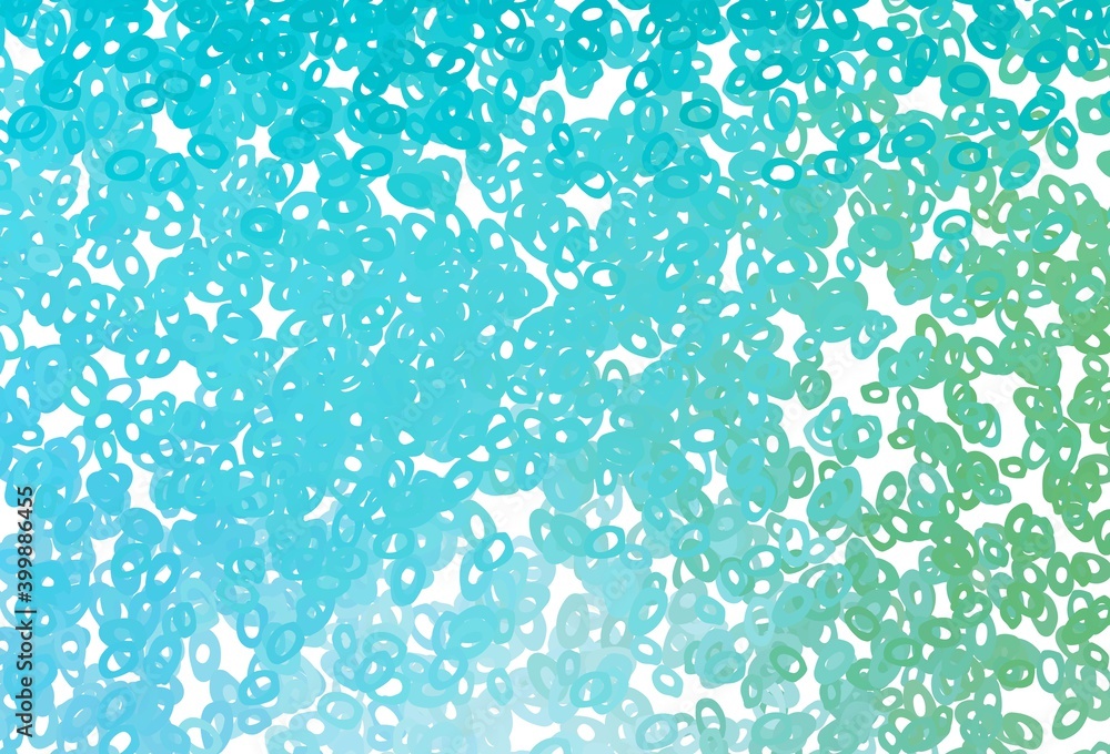 Fototapeta premium Light Blue, Green vector pattern with spheres.