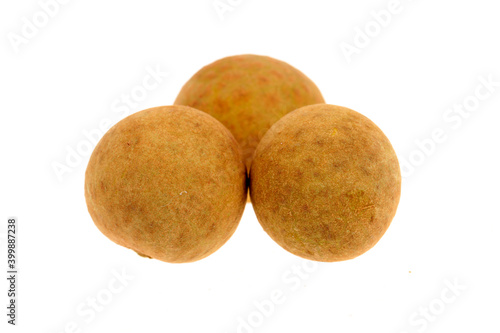  Fresh longan isolated on white background