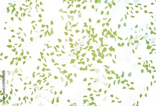 Light green, yellow vector template with memphis shapes.