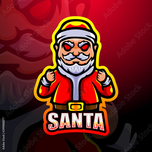 Santa Claus mascot esport logo design