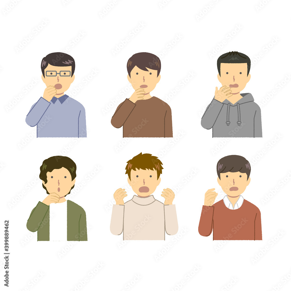 Surprise material illustration set: Vector Surprise material illustration set: Vector