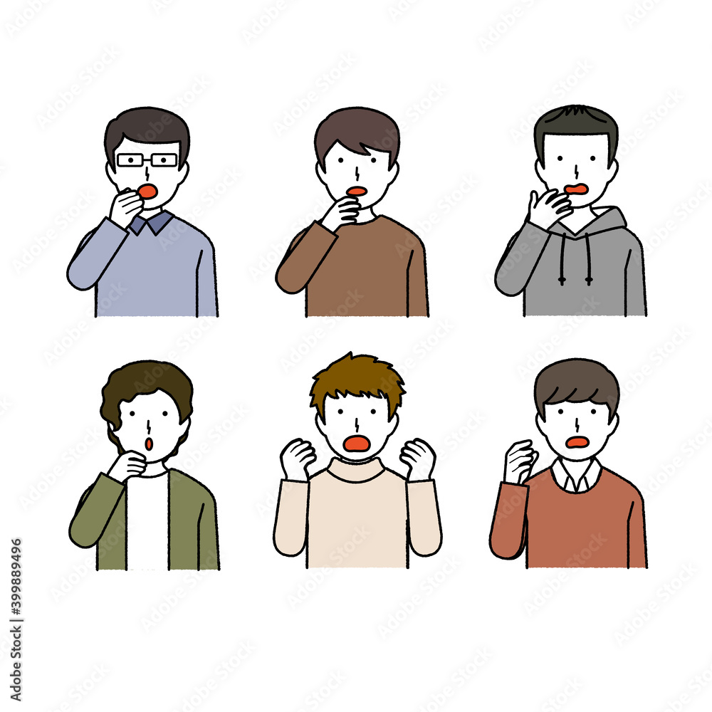 Surprise material illustration set: Vector Surprise material illustration set: Vector