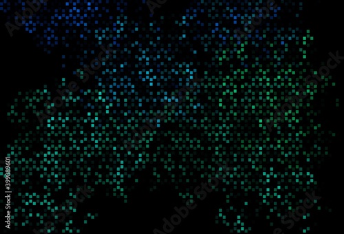 Dark Blue, Green vector cover with polygonal style.