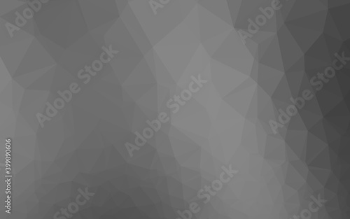 Light Silver, Gray vector polygon abstract background.