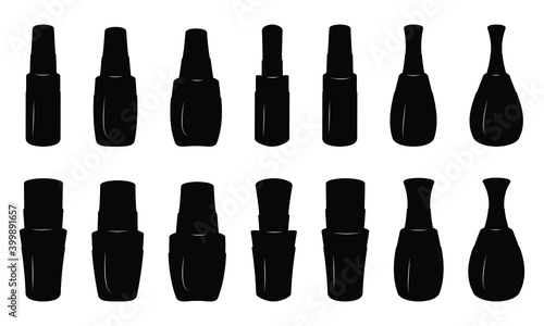 Black bottle icon isolated on white background. Vector Illustration