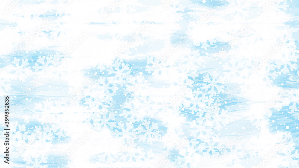 Winter blue background with snowflakes. Vector Illustration. Merry Christmas and Happy New Year greeting card design with white snow on blue background. Winter blue background with snowflakes. Vector Illustration. Merry Christmas and Happy New Year greeting card design with white snow on blue background.