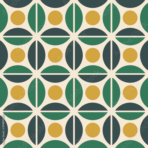 Abstract geometric shapes  Gold and  green background  pattern. Vector illustration.