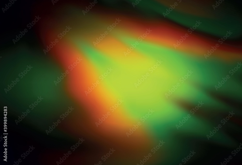 Dark Green, Yellow vector blurred bright template. Dark Green, Yellow vector blurred bright template.