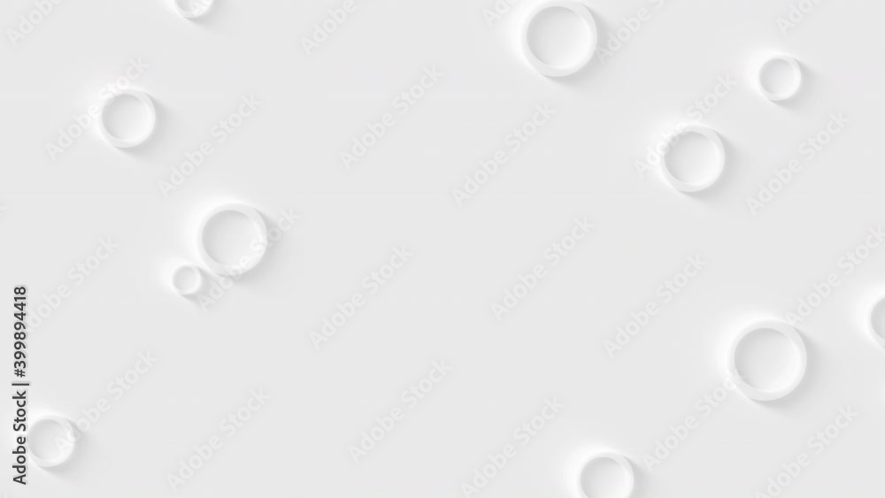 Neumorphism Smooth moving circles, rings on the surface. Bright, milky motion background. Seamless loop. Neumorphism Smooth moving circles, rings on the surface. Bright, milky motion background. Seamless loop.