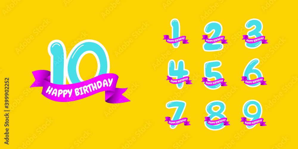 Set anniversary design logo concept. Logo for celebrations your company, greeting card, digital banner or print. Set anniversary design logo concept. Logo for celebrations your company, greeting card, digital banner or print.