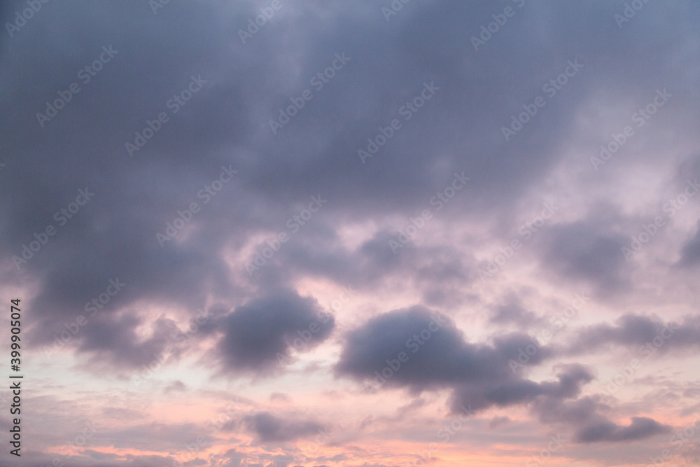 Obraz premium Contrast sky sunset clouds texture background