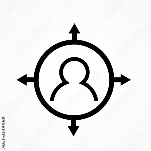 icon of a target person