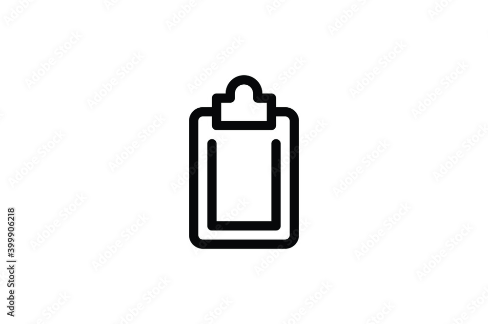 Stationery Outline Icon - Clipboard Stationery Outline Icon - Clipboard