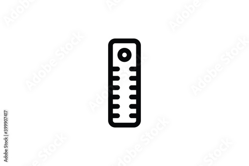 Stationery Outline Icon - Ruler