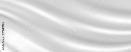 Abstract white fabric silk texture. Milk waves for background