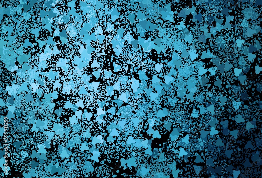 Dark BLUE vector background with abstract shapes. Dark BLUE vector background with abstract shapes.