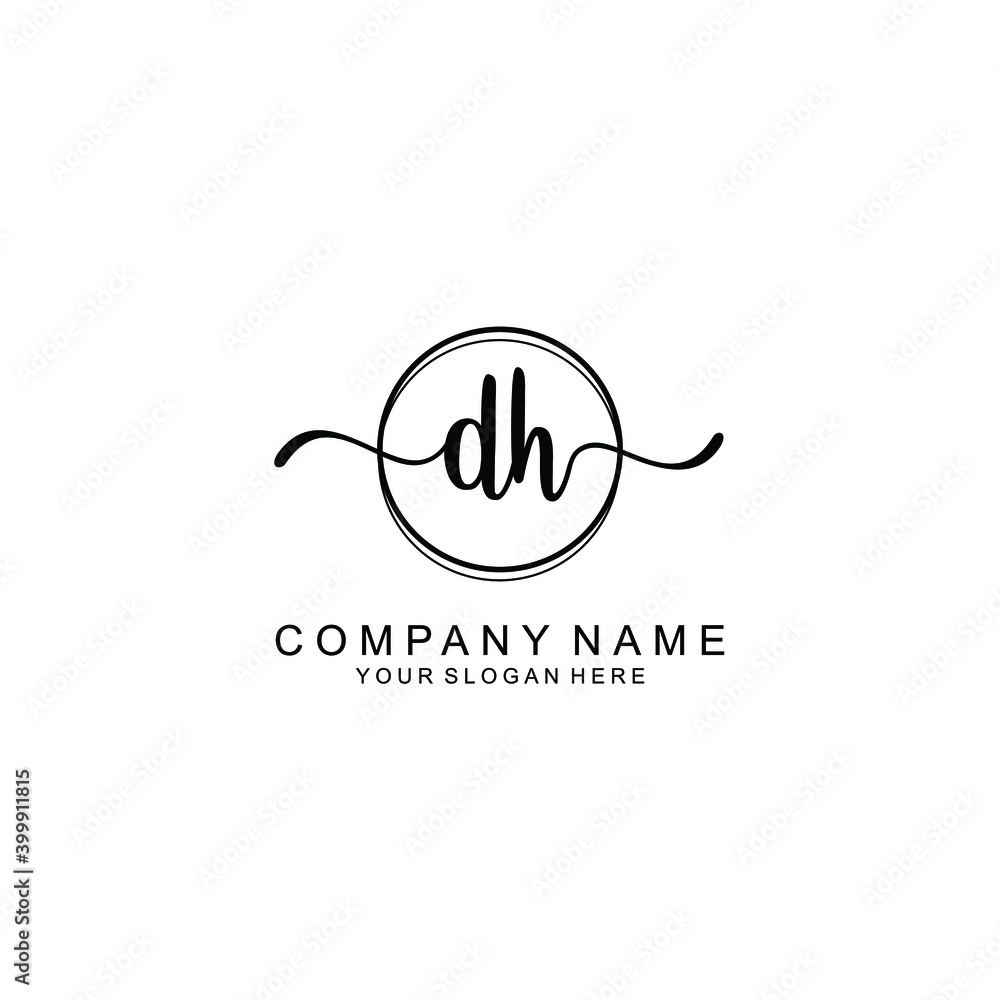 Initial DH Handwriting, Wedding Monogram Logo Design, Modern Minimalistic and Floral templates for Invitation cards
Initial DH Handwriting, Wedding Monogram Logo Design, Modern Minimalistic and Floral templates for Invitation cards