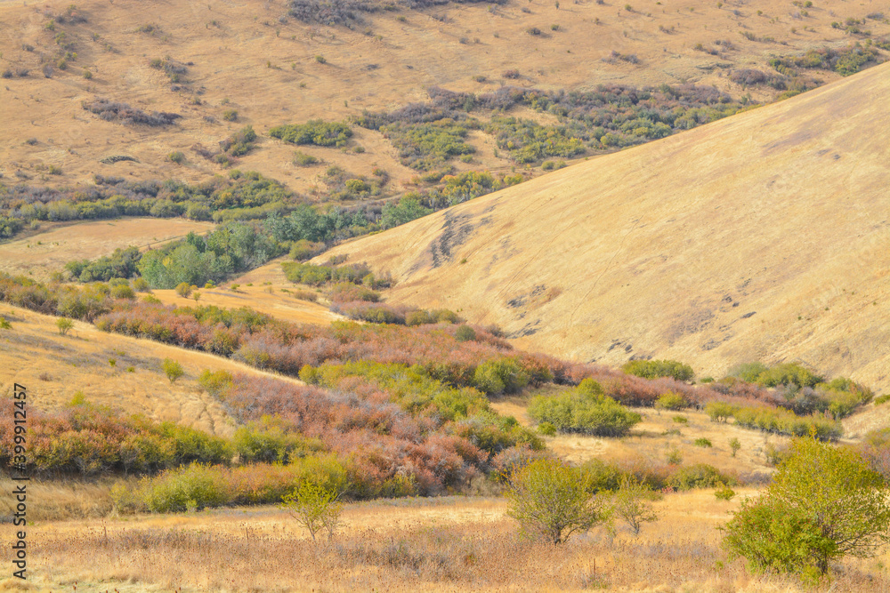 Naklejka premium The landscape of the Blue Mountains in northeastern Oregon
