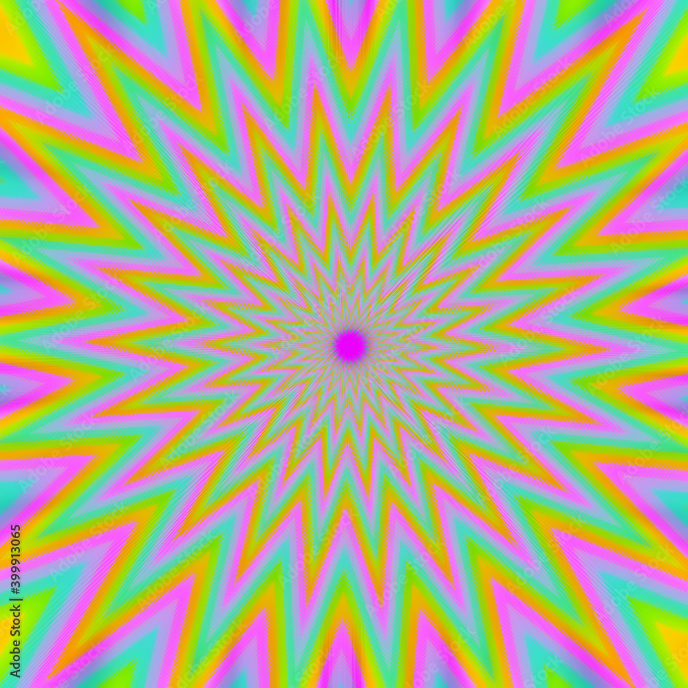 An abstract psychedelic burst background image. An abstract psychedelic burst background image.