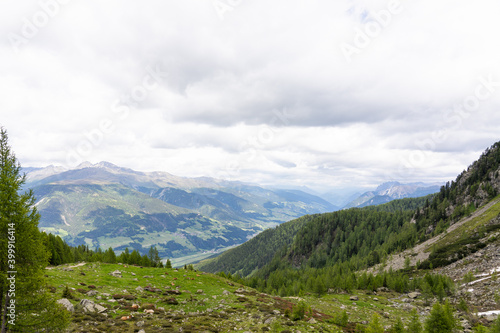 Scenery in the european alps from the "karnischer höhenweg"