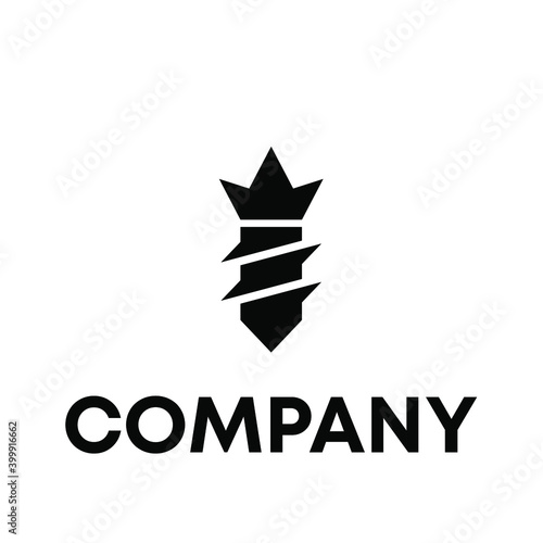 drill crown logo design