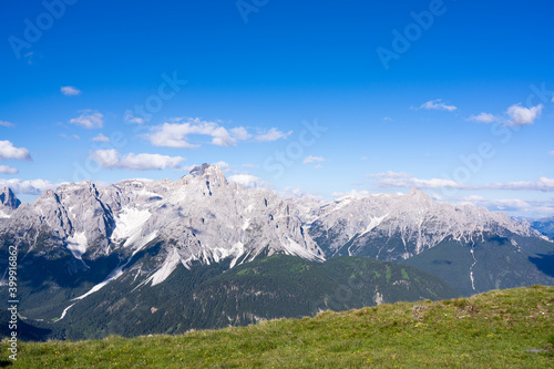 Scenery in the european alps from the "karnischer höhenweg"
