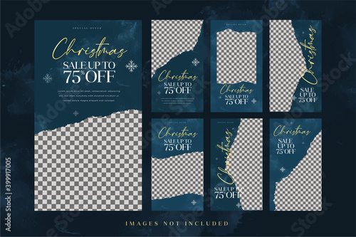 Christmas Fashion Sale Instagram Story Template For Social Media Advertising