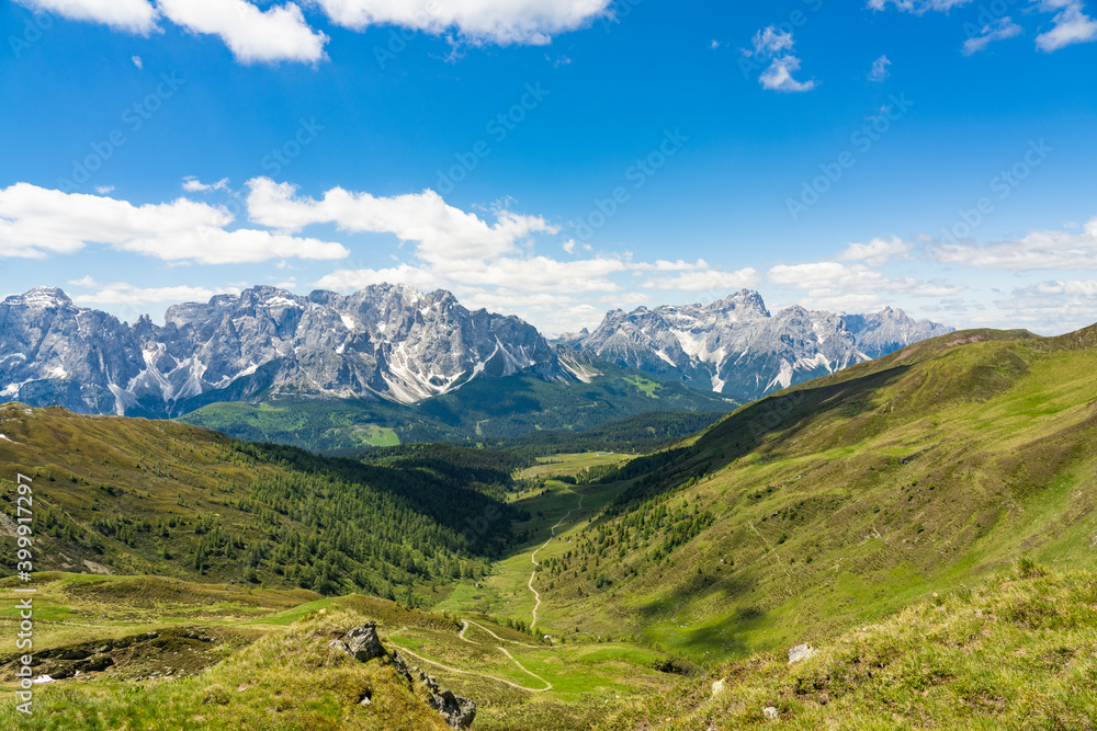 Scenery in the european alps from the 