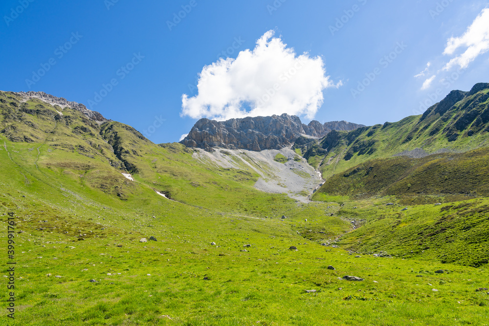 Scenery in the european alps from the 