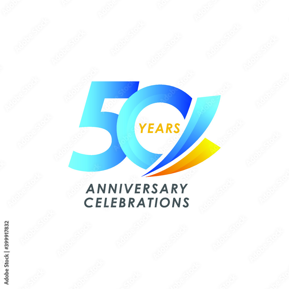 50 years anniversary design template. 50 years anniversary design template.