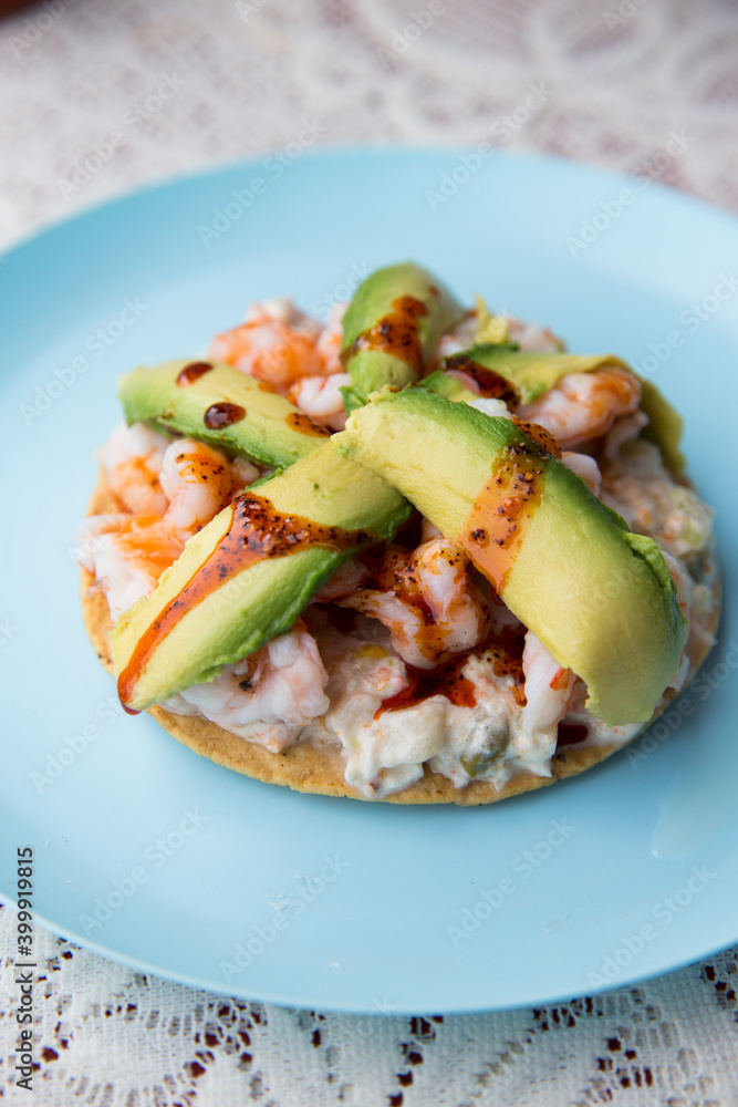Abalone tostada. Abalone tostada.