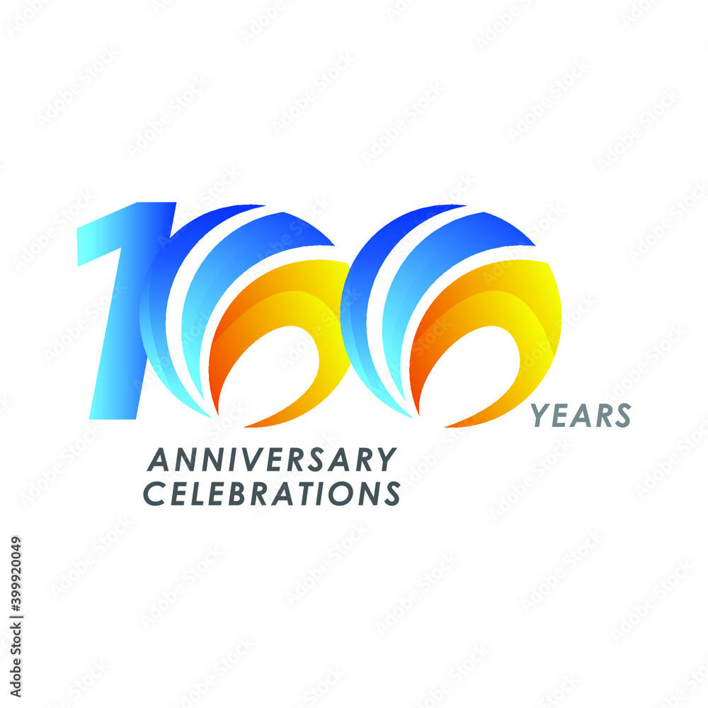 100 years anniversary design template. 100 years anniversary design template.