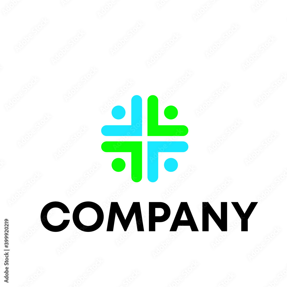Obraz premium Human Community logo 