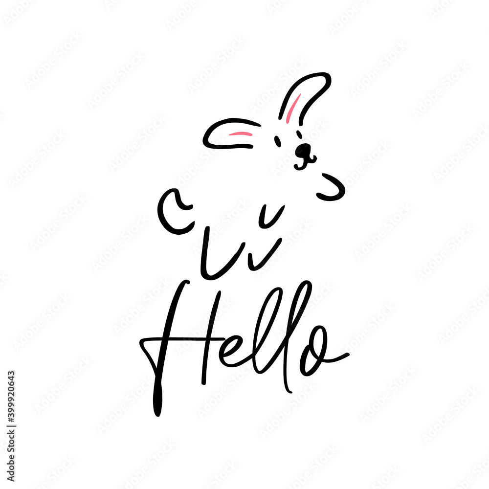 Obraz premium Dog doodle line sketch. Thin line icon, vector illustration. Minimal print design..Cartoon simple line puppy dog. Black outline logo cute funny hand drawn shape on white background.