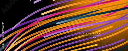 Abstract colorful lines vector background. Internet, big data and technology connections concept, abstract template