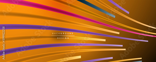 Abstract colorful lines vector background. Internet, big data and technology connections concept, abstract template