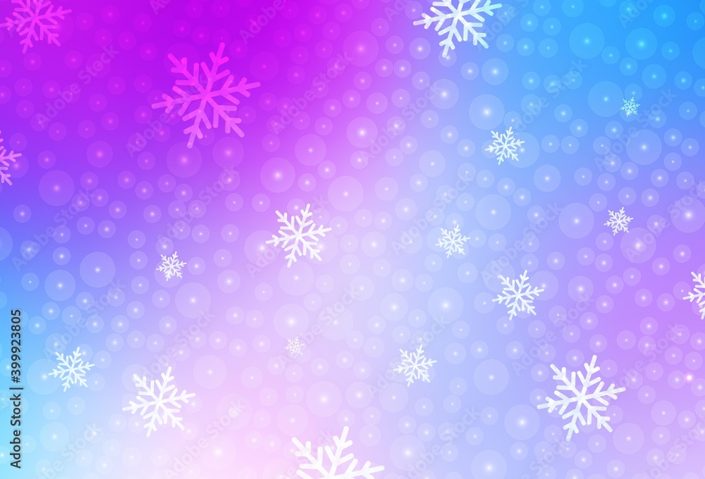 Light Pink, Blue vector backdrop in holiday style. Light Pink, Blue vector backdrop in holiday style.