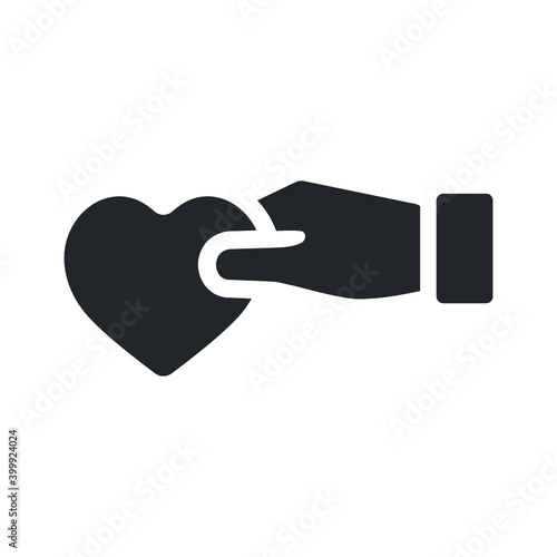 Giving charity icon