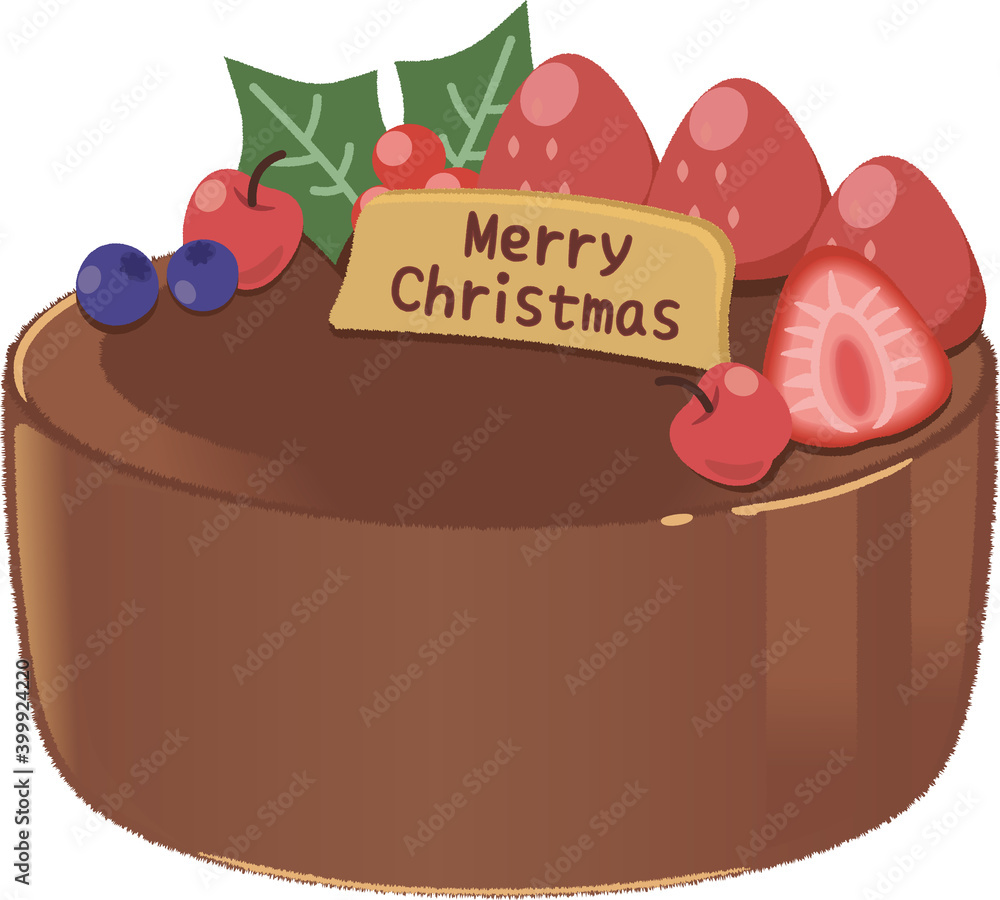 ザッハトルテ クリスマスケーキ ケーキ クリスマス クリスマスイブ クリスマスイヴ イブ イヴ メリークリスマス 苺 いちご イチゴ 柊 ひいらぎ ヒイラギ チョコプレート プレート ブルーベリー サクランボ さくらんぼ 食べ物 冬 デザート イベント フルーツ スイーツ 果物